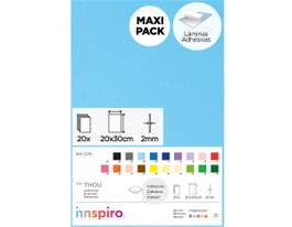 Innspiro Goma EVA bleu ciel feuilles adhésives 20x30cm x 2mm, 20 unités