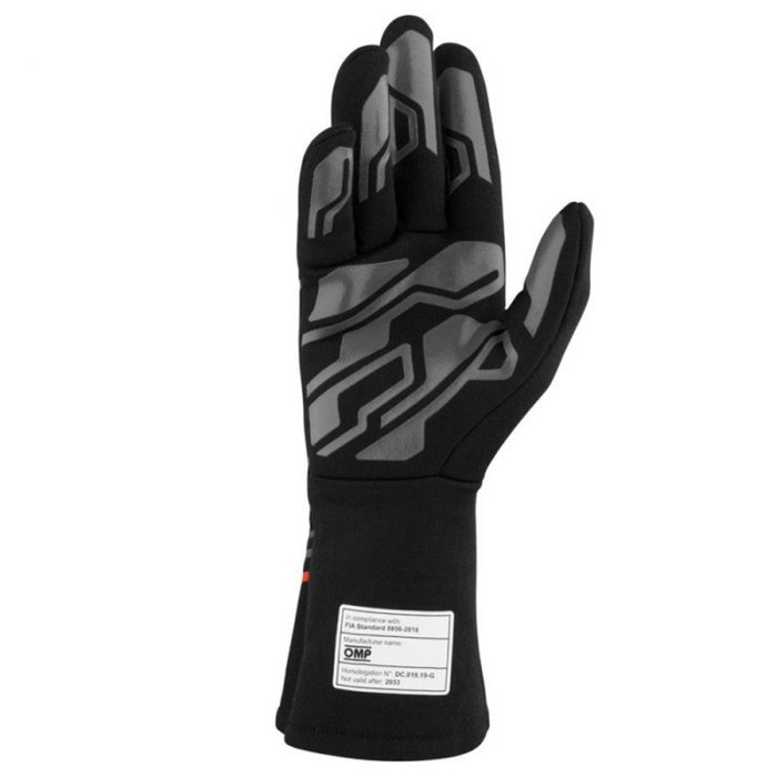 Omp Gants de course 8856-2018 My2025 Noir - Rouge Taille S OMPIB0-0777-B01-073-S