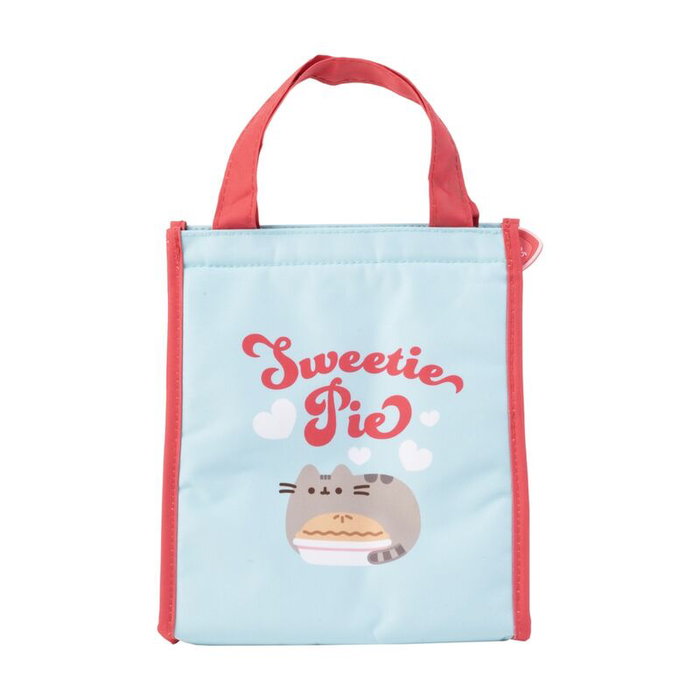 Pusheen Purrfect Love Sac à déjeuner isotherme en polyester - 20 x 13 x 23 cm avec poche latérale, poignées et fermeture à glissière
