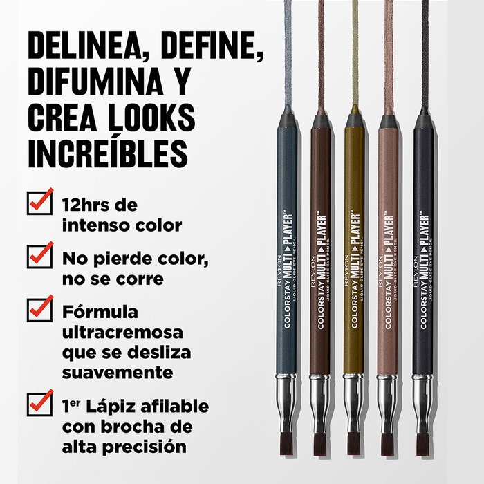 Revlon Mass Market Eyeliner COLORSTAY MULTIPLAYER #401-Checkmate - Crayon à yeux longue tenue résistant à l'eau