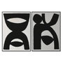 Cadre Home ESPRIT Bois Toile 103 x 4,3 x 143 cm 102,6 x 4,3 x 142,6 cm (2 Unités)