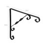 WOLFPACK LINEA PROFESIONAL Palomilla ornamentale renforcée noire 250x250 mm