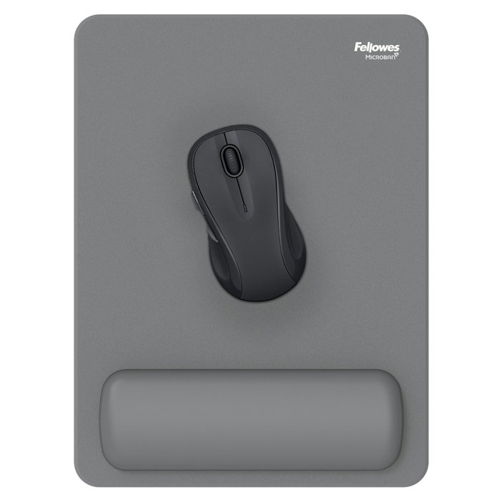 Fellowes Breyta XL Tapis de souris avec repose-poignet gris