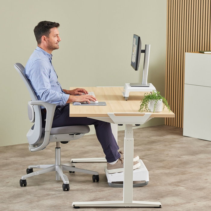 Fellowes Breyta XL Tapis de souris avec repose-poignet gris