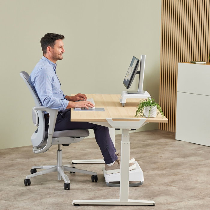 Fellowes Breyta XL Tapis de souris avec repose-poignet gris