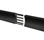 B-Tech Rail de montage horizontal BT8390, 1500 mm, noir pour système vidéo et AV, compatible bras d'interface et colonnes