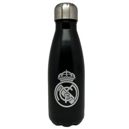 CYP BRANDS Gourde Isotherme en Acier Inoxidable 550ml, Série Real Madrid, 6.5x6.5x21.8cm, Sans BPA, Idéale pour Boissons Froides