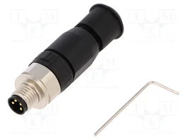 HARTING Connecteur M8 mâle 4 broches droit industriel IP67 30V 4A