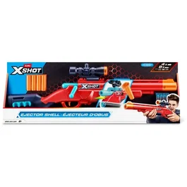 ZURU XSHOT Excel Bolt Action Blaster - Lanceur de fléchettes à pompe avec lunette de visée, 16 fléchettes et 4 douilles incluses - Jouet dès 8 ans