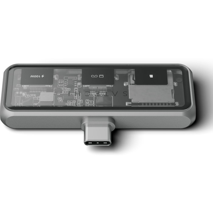 Satechi USB-C PD Mobile XR Hub & MicroSD Card Reader - Gris sidéral