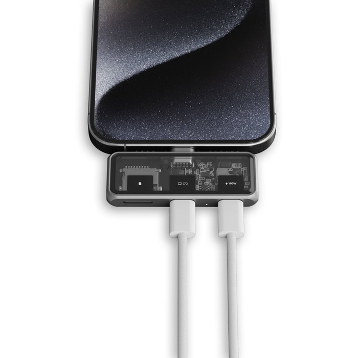 Satechi USB-C PD Mobile XR Hub & MicroSD Card Reader - Gris sidéral