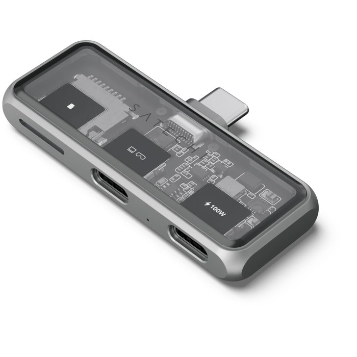 Satechi USB-C PD Mobile XR Hub & MicroSD Card Reader - Gris sidéral