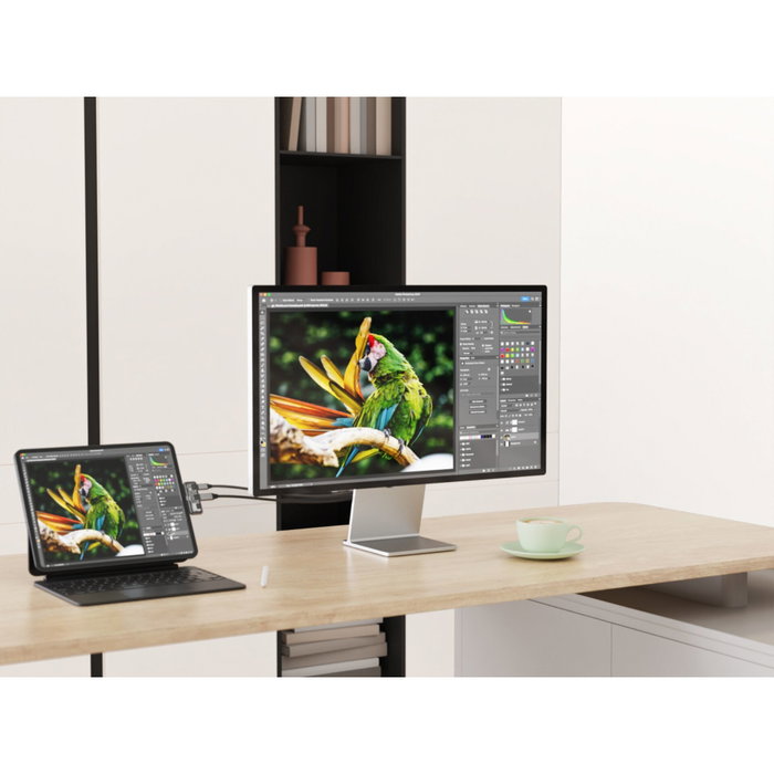Satechi USB-C PD Mobile XR Hub & MicroSD Card Reader - Gris sidéral