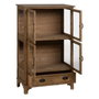 BigBuy Home Présentoir Naturel Verre et Bois d'épicéa