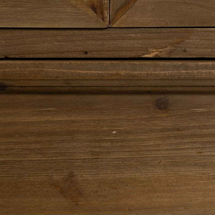 BigBuy Home Présentoir Naturel Verre et Bois d'épicéa