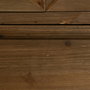 BigBuy Home Présentoir Naturel Verre et Bois d'épicéa