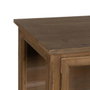 BigBuy Home Présentoir Naturel Verre et Bois d'épicéa