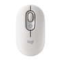 Logitech Pop Mouse Souris Sans Fil Bluetooth Blanc - 4 Boutons Personnalisables avec Emojis, Easy-Switch 3 Appareils, Pile 24 Mois