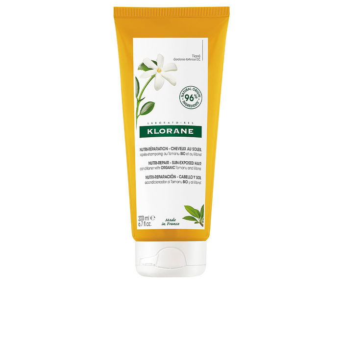 Klorane Après-shampooing Monoi et Tamanu BIO pour Cheveux Fragilisés par le Soleil - Réparateur et Nourrissant - 200 ml Klorane Après-shampooing Monoi et Tamanu BIO pour Cheveux Fragilisés par le Soleil - Réparateur et Nourrissant - 200 ml