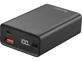 Sandberg Travel - Powerbank Externe 20000mAh Aluminium - 65W PD - Recharge Rapide USB-C/USB-A/QC 3.0 - Pour Ordinateurs Portables et Appareils Mobiles