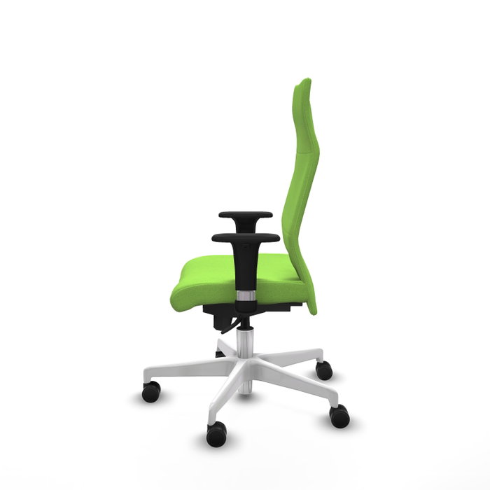 Piqueras Y Crespo Fauteuil Albacete Pistache avec mécanisme Sincro et base blanche