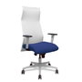 Piqueras y Crespo Chaise de Bureau Albacete Blanc et Bleu Marine