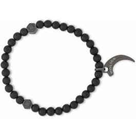Police Bracelet en résine noire - 19 cm