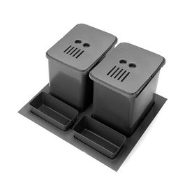 HERRAJES ALK Cubo de Basura Elegans M600 2x16L Anthracite