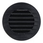 EDM Réf EDM020 Rejille de ventilation ronde encastrable avec moustiquaire Ø70mm ABS gris anthracite