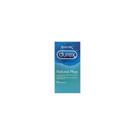 Durex Natural Plus - Préservatifs lubrifiés - Lot de 12 unités