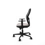 Piqueras y Crespo Chaise de Bureau Jorquera Blanc et Noir