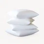 Dodo - Lot de 4 Oreillers Moelleux 60x60 cm - Garnissage Fibre Volupt'Air - Enveloppe Polyester Peau de Pêche - Blanc