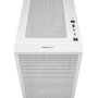 Deepcool CH360 Boîtier PC Gaming Micro ATX Blanc avec Fenêtre en Verre Trempé et Ventilateurs RGB