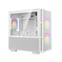 Deepcool CH360 Boîtier PC Gaming Micro ATX Blanc avec Fenêtre en Verre Trempé et Ventilateurs RGB