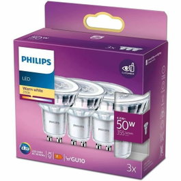 Philips Ampoules LED Foco F Pack de 3 - 4,6 W - Blanc chaud - GU10