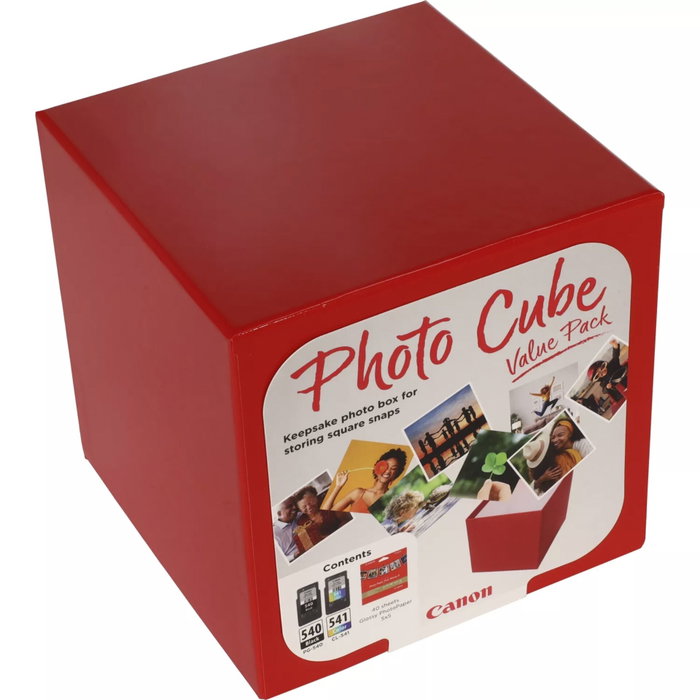 Canon Photo Cube Value Pack avec cartouches PG-540 / CL-541 et 40 feuilles de papier photo PP-201 Canon Photo Cube Value Pack avec cartouches PG-540 / CL-541 et 40 feuilles de papier photo PP-201