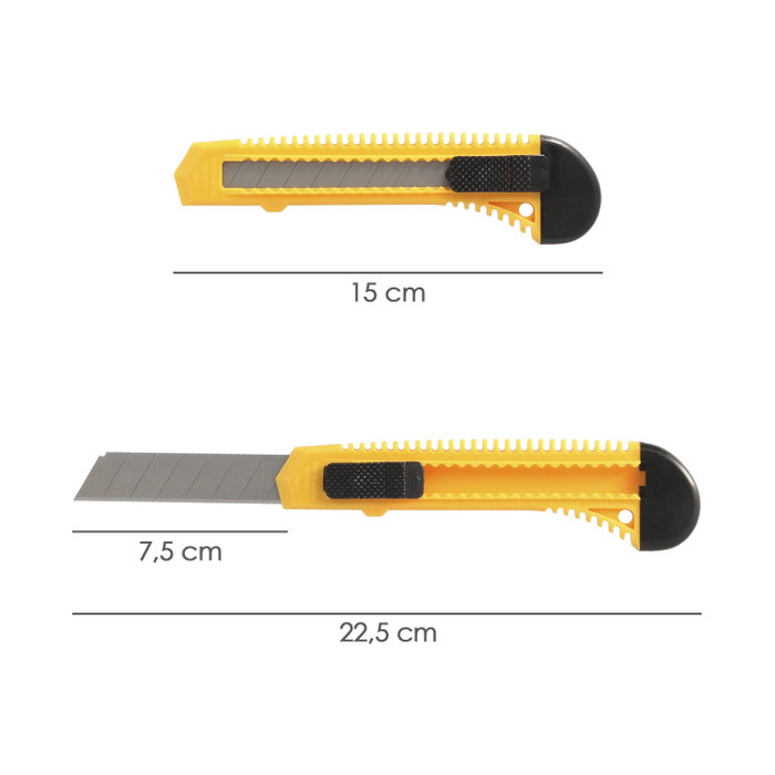 WOLFPACK LINEA PROFESIONAL Cutter Eco avec lame de 18 mm WOLFPACK LINEA PROFESIONAL Cutter Eco avec lame de 18 mm