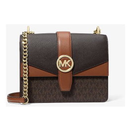 Michael Kors Sac Greenwich Marron en Toile