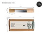 Innspiro Boîte de 12 pinceaux ronds n°04 en poils naturels pour pochoir