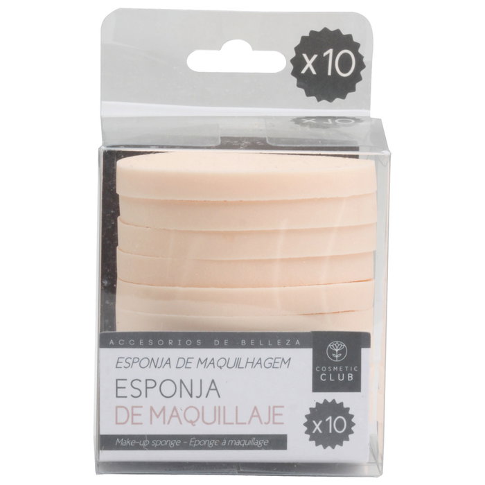 Cosmetic Club Lot de 10 éponges de maquillage de 5,7 cm Cosmetic Club Lot de 10 éponges de maquillage de 5,7 cm