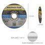WOLFPACK LINEA PROFESIONAL Disque de coupe abrasif acier inoxydable Ø 115 x 22,2 mm x 1 mm