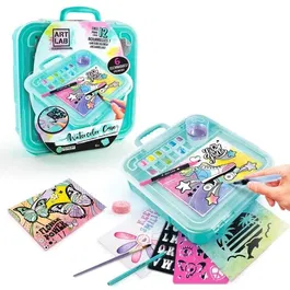 Canal Toys Mallette d'Aquarelle Art Lab ART 012 - Atelier Complet Peinture Aquarelle pour Enfants avec Outils, Couleurs Non Toxiques