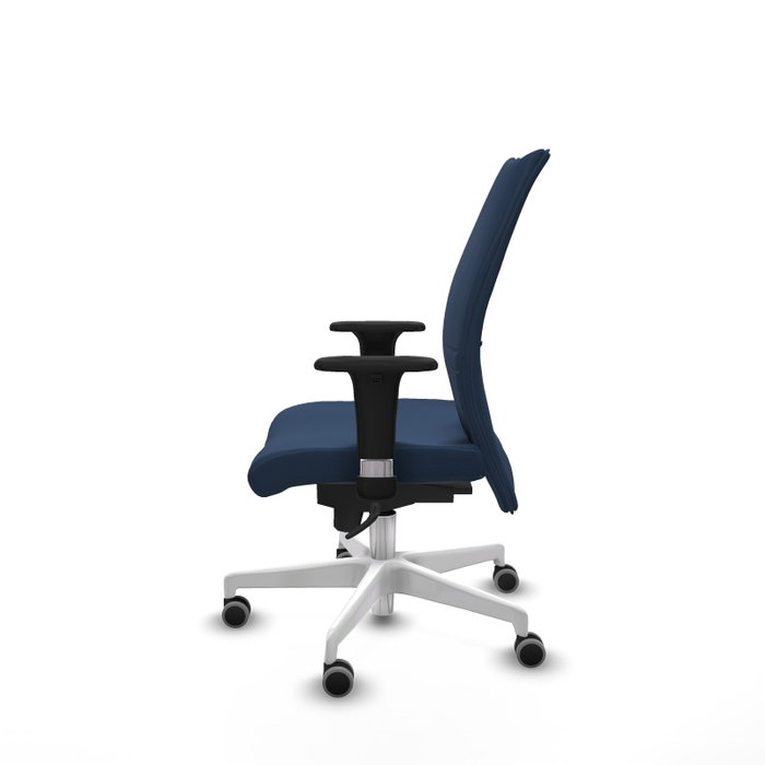 Piqueras Y Crespo Chaise de bureau Albacete, mécanisme synchrone, Bleu marine