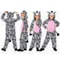 Liragram - Disguise, déguisement enfant singe zèbre taille 8-10 ans, costume pour garçon fille, couleur blanc