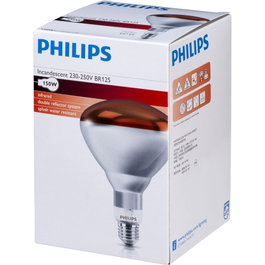 Philips Lampe infrarouge BR125 IR 150W E27 rouge