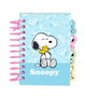 Safta Bloc-notes A7 Snoopy avec couverture rigide