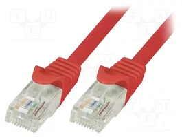 LOGILINK Cordon de raccordement Cat 6 U/UTP 10m RJ45 rouge