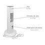 MAURER Ventilateur soufflant tour avec effet flamme 800/2000W