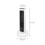 MAURER Ventilateur soufflant tour avec effet flamme 800/2000W