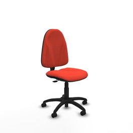 PIQUERAS Y CRESPO Chaise de bureau Algarra orange foncé sans accoudoirs